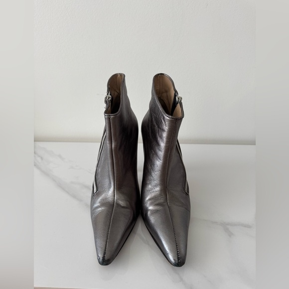 Manolo Blahnik Metallic Booties - Picture 2 of 6